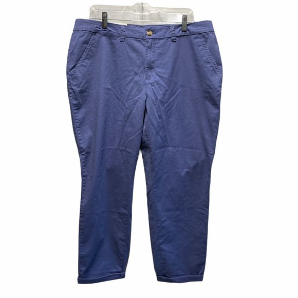 MAISON JULES ESSENTIAL PANT IN BLUE - Picture 2 of 5